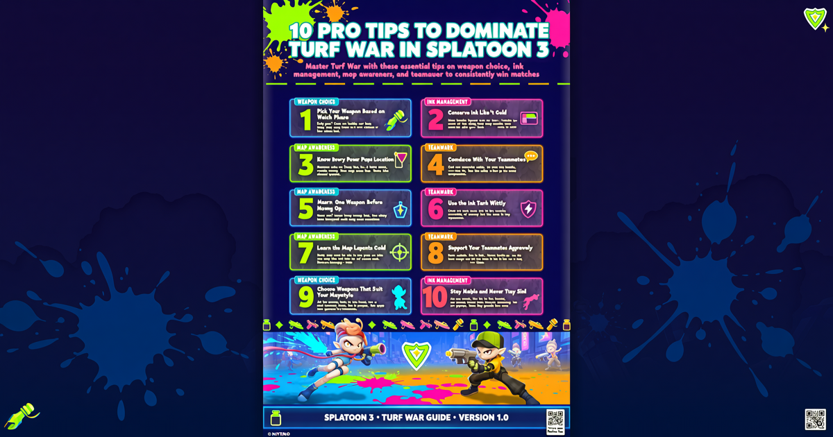 10 Pro Tips to Dominate Turf War in Splatoon 3